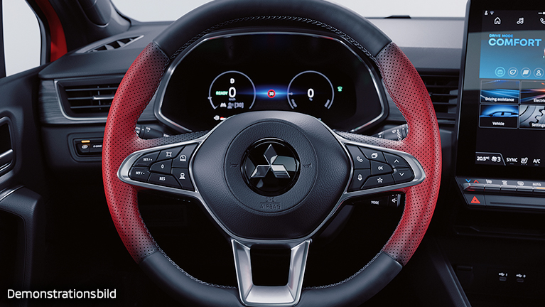Beheizbares, perforiertes Lenkrad im ASX Beheizbares, perforiertes Lenkrad im Mitsubishi ASX